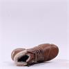 Rieker Wool Cuff Lace And Zip Ankle Boot - Brown